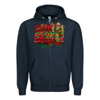 Navy Cinco de Mayo Cactus Zipper Hoodie - texasbilliewilder