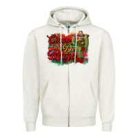 Oatmeal Heather Cinco de Mayo Cactus Zipper Hoodie - texasbilliewilder