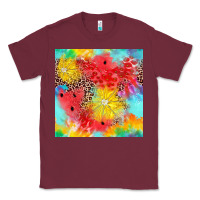 Burgundy fruits leopard seamless pattern Classic Tee - Zillion Design Studio