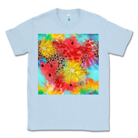 Dusty Blue fruits leopard seamless pattern Classic Tee - Zillion Design Studio