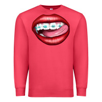 Cardinal Lips Dental Braces Premium Sweatshirt - Artiststas