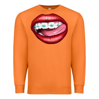 Carrot Lips Dental Braces Premium Sweatshirt - Artiststas