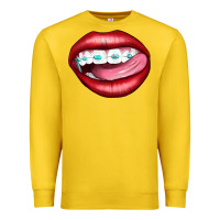 Lemon Lips Dental Braces Premium Sweatshirt - Artiststas