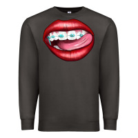 Smoke Lips Dental Braces Premium Sweatshirt - Artiststas