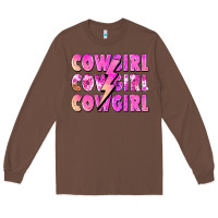 Chestnut cowgirl cowgirl lightning bolt Long Sleeve Tee - Zillion Design Studio