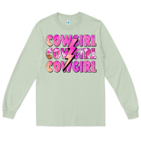 Matcha cowgirl cowgirl lightning bolt Long Sleeve Tee - Zillion Design Studio