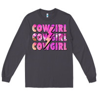 Smoke cowgirl cowgirl lightning bolt Long Sleeve Tee - Zillion Design Studio