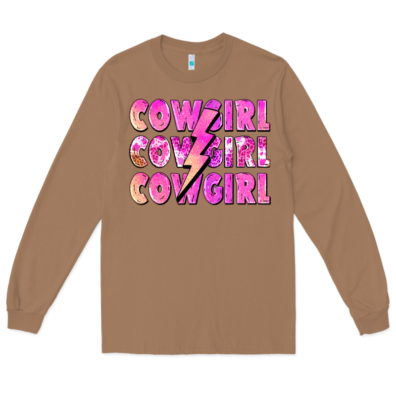 Cowgirl Cowgirl Lightning Bolt Long Sleeve Tee by Zillion Design Studio | Teevron