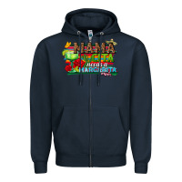 Navy Mama Cita Needs a Margarita Zipper Hoodie - texasbilliewilder