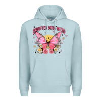 Blue Mist brighter days ahead Premium Hoodie - MaliasSmallBusiness