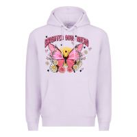 Lilac brighter days ahead Premium Hoodie - MaliasSmallBusiness