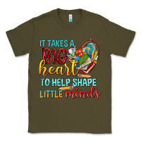 Army Green big heart to help shape little minds tbw Classic Tee - texasbilliewilder