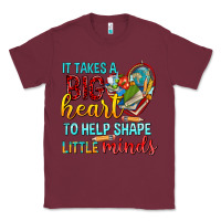 Burgundy big heart to help shape little minds tbw Classic Tee - texasbilliewilder