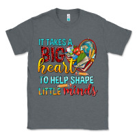Charcoal Heather big heart to help shape little minds tbw Classic Tee - texasbilliewilder