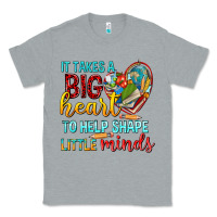 Heather Grey big heart to help shape little minds tbw Classic Tee - texasbilliewilder