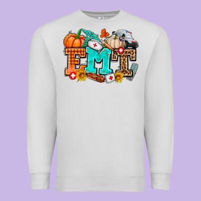 Emt With Fall Premium Sweatshirt Designed By Adodesignshop