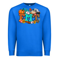 True Royal emt with fall Premium Sweatshirt - AdoDesignShop