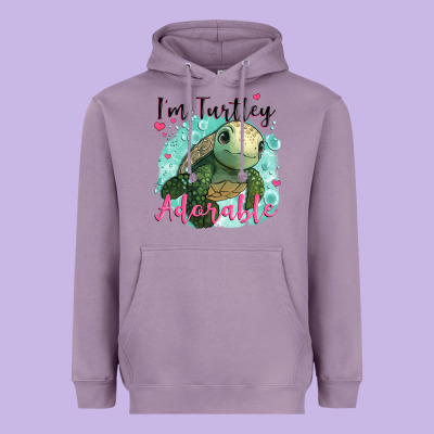 I'm Turtley Adorable Heavyweight Hoodie Designed By Jahusdesignshop