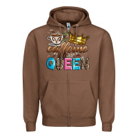 Chestnut caffeine queen Zipper Hoodie - Zillion Design Studio