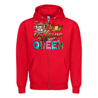 Red caffeine queen Zipper Hoodie - Zillion Design Studio