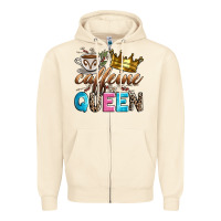Sandshell caffeine queen Zipper Hoodie - Zillion Design Studio