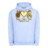 Pigment Grape Ice Peace love cure Bone Cancer Urban Hoodie - NancyCooperArtShop
