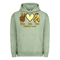 Pigment Oil Green Peace love cure Bone Cancer Urban Hoodie - NancyCooperArtShop