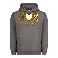 Pigment Tornado Peace love cure Bone Cancer Urban Hoodie - NancyCooperArtShop