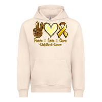 Sandshell Peace love cure Bone Cancer Urban Hoodie - NancyCooperArtShop