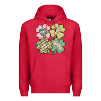 Cardinal st patricks day clover Premium Hoodie - MaliasSmallBusiness