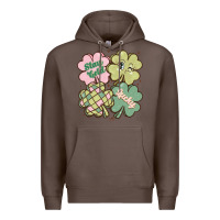 Coffee st patricks day clover Premium Hoodie - MaliasSmallBusiness