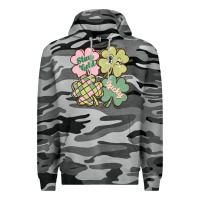 Slate Camo st patricks day clover Premium Hoodie - MaliasSmallBusiness