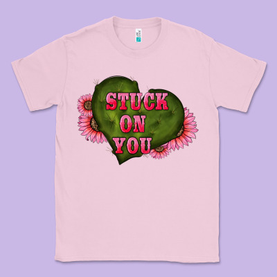Valentine's Day Stuck On You Heart Sunflowers Classic Tee Designed By Ranaportraitstore