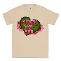Mushroom valentine's day stuck on you heart sunflowers Classic Tee - RanaPortraitStore