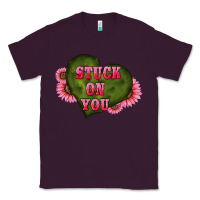 Plum valentine's day stuck on you heart sunflowers Classic Tee - RanaPortraitStore