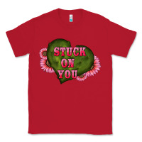 Red valentine's day stuck on you heart sunflowers Classic Tee - RanaPortraitStore