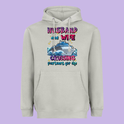 Husband And Wife Cruising Partners For Life Heavyweight Hoodie Designed By Jahusdesignshop