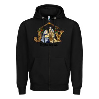 Black christmas oh holly night Zipper Hoodie - RanaPortraitStore