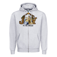Heather Grey christmas oh holly night Zipper Hoodie - RanaPortraitStore