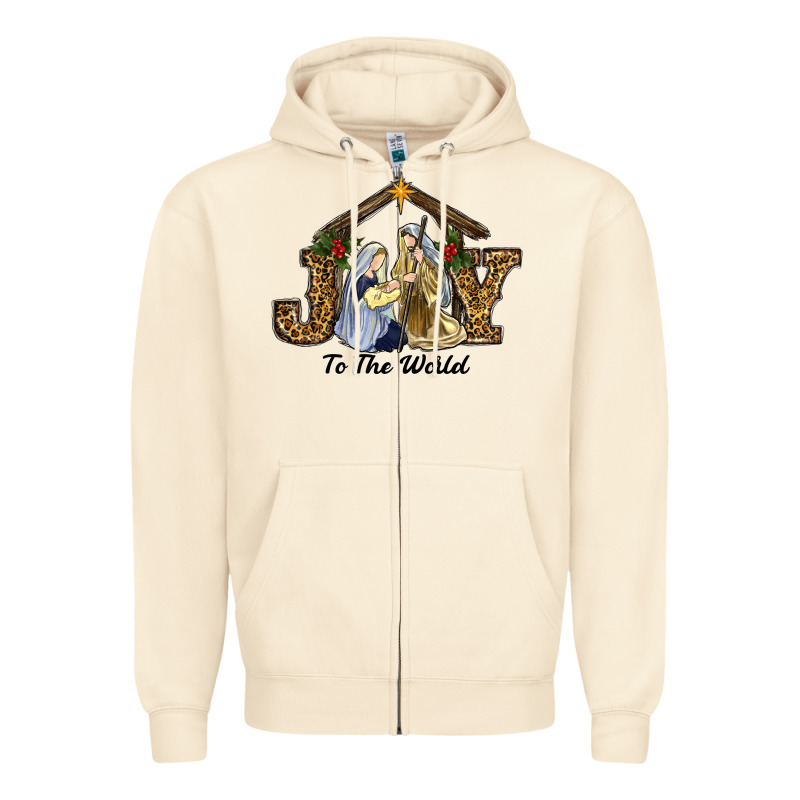 Christmas Oh Holly Night Zipper Hoodie by RanaPortraitStore | Teevron