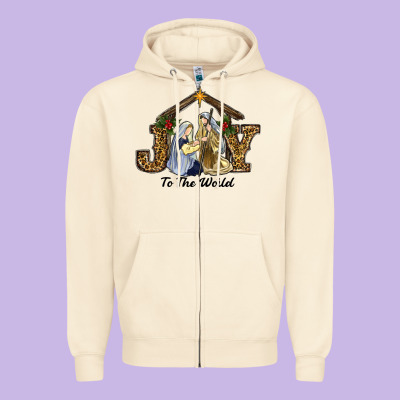 Christmas Oh Holly Night Zipper Hoodie Designed By Ranaportraitstore