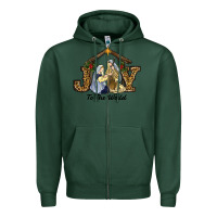 Sports Green christmas oh holly night Zipper Hoodie - RanaPortraitStore