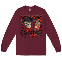 Burgundy cowboy killer Long Sleeve Tee - Zillion Design Studio