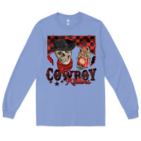 Colony Blue cowboy killer Long Sleeve Tee - Zillion Design Studio