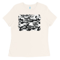 Bone black and white camouflage Ladies Tee - BarkalooDesign