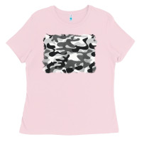 Bubblegum Pink black and white camouflage Ladies Tee - BarkalooDesign