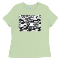 Matcha black and white camouflage Ladies Tee - BarkalooDesign