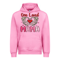 Fuchsia Pink one loved mama Urban Hoodie - MaliasSmallBusiness