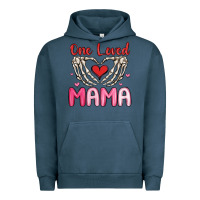 Pigment Midnight Navy one loved mama Urban Hoodie - MaliasSmallBusiness