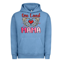 Pigment Pebble Blue one loved mama Urban Hoodie - MaliasSmallBusiness